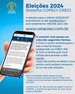 ELEIÇÕES COFECI/CRECI – TRIÊNIO 2025-2027